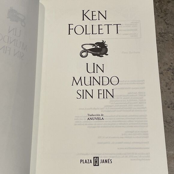 Un Mundo Sin Fin Spanish Edition By Ken Follet Tradeback Kingsbridge Series - Picture 2 of 11